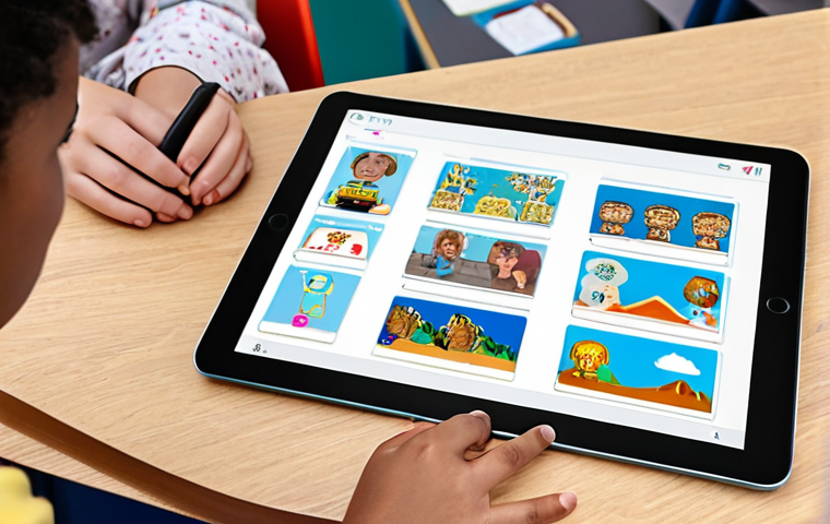 **

A diverse group of students collaboratively learning on tablets in a bright, modern classroom. An AI tutor interface is subtly visible on one tablet, while others show interactive learning games. Focus on inclusivity and personalized education.

**