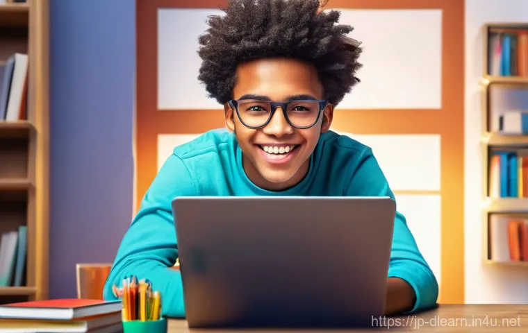 디지털 학습의 교육 모델 - **Personalized AI Tutor in a Modern Study Environment**
    A motivated young adult, appearing aroun...
