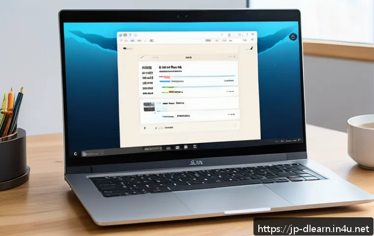 협동 학습 플랫폼 - An intuitive and user-friendly remote learning platform interface displayed on a modern laptop scree...